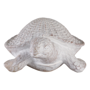 Statuetta di tartaruga marina in resina, decorazione da tavolo testurizzata per tavolino da caffè o mensola. - Product Image 3
