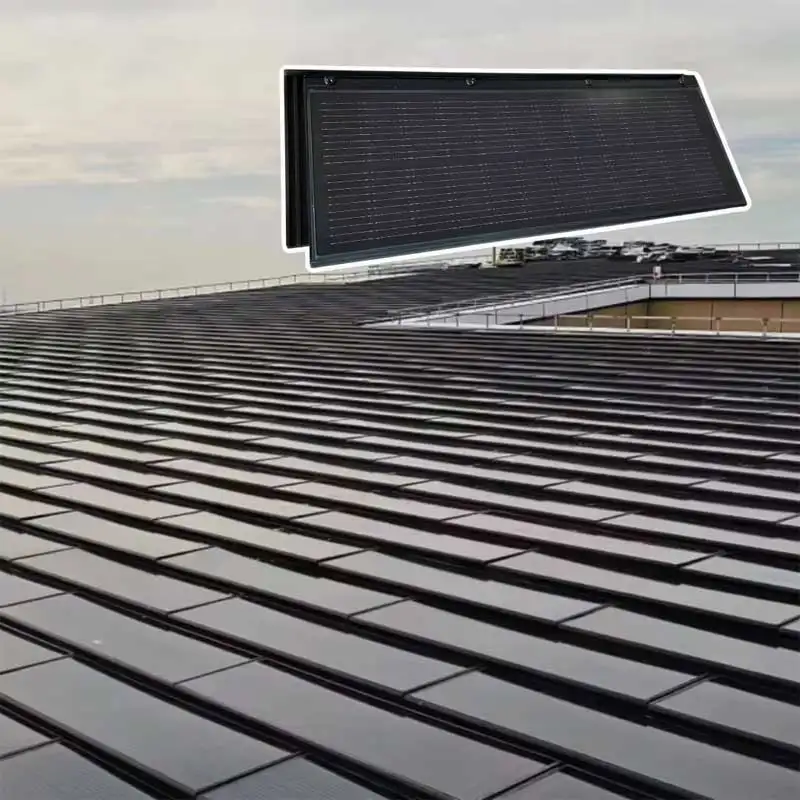 Changsun BIPV 2024 nuovo design full black half cell o moduli solari pv personalizzati in diverse dimensioni per la facciata sul tetto