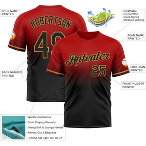 Maillot de baseball personnalisé unisexe pour adulte, col rond, anti-humidité, impression par sublimation, nom, numéro et logo d'équipe personnalisés - Product Image 2
