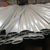 Personnalisé 6082 6061 7075 T6 Persienne En Aluminium Verticale Profil Aérodynamique En Aluminium Profil D'extrusion Fabricant