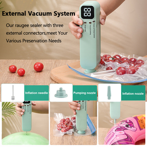 Mini Vacuum Sealer with USB-Rechargeable Portable Wireless Dry/Moist Food Preservation with <b>Pump</b> for Compact Storage - Product Image 5