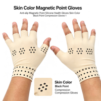 Magnetische Punkthandschuhe aus Nylon mit Antirutsch-Funktion, Gesundheitsdruckhandschuhe mit Touchscreen- und Nadelerkennungsfunktion für Radfahren, Skifahren und Outdoor-Aktivitäten