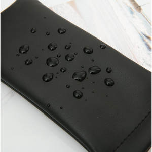 Estuche de cuero para gafas, bolsa de almacenamiento portátil rectangular impermeable para hombres y mujeres, bolsa de maquillaje con cierre de resorte - Product Image 5