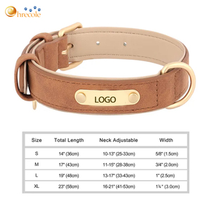 <span class=keywords><strong>Collar</strong></span> de Perro de Diseño Personalizado, al por Mayor, de Lujo, de Cuero PU y Poliéster, Impermeable, Elegante y Simple, con Hebilla de Metal Ajustable - Product Image 5
