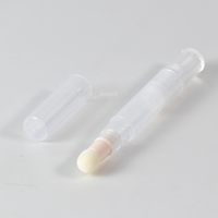 Correcteur de Teint Portable en Gel Crème Facile à Utiliser 4ml, Stylo Cosmétique Vide à Tête de Pinceau en Caoutchouc et Éponge Floquée par KINPACK
