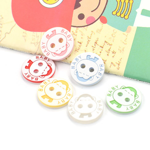 Nhựa Khâu Nút Trẻ Em Màu Nút Hỗn Hợp Nhựa Bé Phim Hoạt Hình Nút Handmade Khóa Chất Liệu Da Đinh Tán - Product Image 4