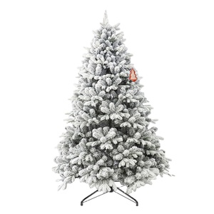 2024 nouvel an décor luxe noël neige arbre haut vente 7ft Pvc blanc arbres de noël maison décoration intérieure ornements - Product Image 1