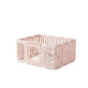 Katı desen akrilik ekleme köpek çit ücretsiz DIY kapalı kulübesi ile evcil hayvan kafesi küçük orta köpekler için kediler için Metal örgü malzeme - Product Image 1