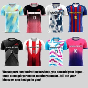 Haute Qualité Maillot De Football Personnalisé Football Ensemble Joueur Version Kits Tops Shorts Kit Complet-HENING Marque 100% Polyester Pas Cher - Product Image 3