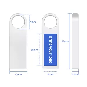 Custom Logo Waterproof Mini Metal USB Flash Drive USB Disk Flash Drive USB Memory Stick 1GB/2GB/4GB/8GB/16GB/32GB/64GB/128GB