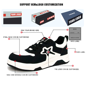 Nuevo <span class=keywords><strong>Calzado</strong></span> de Seguridad <span class=keywords><strong>Laboral</strong></span> para Hombre, Estándar Europeo, Puntera de Acero, Microfibra, Resistente a Pinchazos y Impactos, Deportivo - Product Image 5