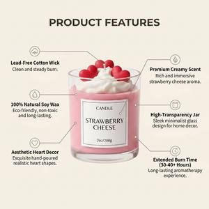 Luxury Realistic Dessert <b>Cup</b> Scented Soy Wax Candle For Modern Kitchen Decor Wholesale Private Label Premium Realistic Set - Product Image 3