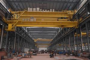 Chất lượng cao 75 tấn 90 tấn 110 tấn EOT dầm đôi điện trên không cần cẩu với tời mở - Product Image 3