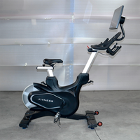Bicicleta de Spinning Comercial con Pantalla Giratoria HD de 21.5'', Sistema de Resistencia Magnética, para Gimnasio y Uso Doméstico, Bicicleta de Ejercicio para Interiores