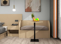 Heißer Verkauf Günstiger Preis Modernes Hotel-Schlafzimmermöbel-Set Einzel- und Doppelbettgestell & Kopfteil für Komplettes Zimmer