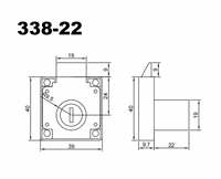 Serrure de meuble moderne en alliage de zinc, à clé standard, pour bureau, armoire, tiroir, salle de bain, chambre, école, gymnase, hôtel – Approvisionnement direct usine