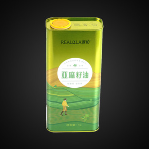 Vente en gros de boîtes de conserve rectangulaires en fer blanc de qualité supérieure, personnalisables, de 0,5L à 5L, de qualité alimentaire, pour l'huile d'olive, l'huile comestible, etc. - Product Image 2