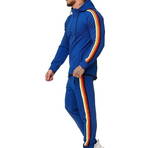 100% chándales personalizados de algodón, ropa deportiva atlética, entrenamiento, dos piezas, cremallera, Color sólido, invierno, Casual, trajes de último diseño - Product Image 4