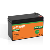 Batterie LiFePO4 12V 7/10/12/20Ah avec BMS Intégré, IP54, Durée de Vie de 5 Ans, en Stock aux États-Unis pour Trottinettes Électriques, Sondeurs de Poissons, Véhicules Enfants