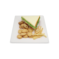 Michelin Cuisine Grade 10 pouces Premium Bagasse Plate 18mm d'épaisseur Écologique Jetable Réutilisable FDA/LFGB/BRC Certifié Parties