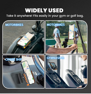Support magnétique puissant pour téléphone, fixation guidon à dégagement rapide, hauteur réglable, compatible avec les surfaces métalliques - Product Image 5