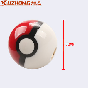 XUZHONG Pommeau de levier de vitesse Pokmon Ball 52mm en acrylique pour voiture - Product Image 1
