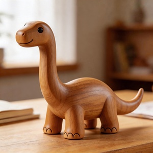 ไดโนเสาร์ไม้แกะสลักแบบสั่งทำพิเศษสำหรับเด็ก ของที่ระลึกพิพิธภัณฑ์เด็ก และของสะสมงานศิลปะ ผลิตในประเทศจีน - Product Image 2