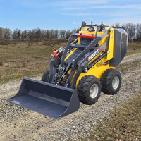 Niedriger Preis Kompakter hydraulischer Mini-Kompakt lader EPA-Motorrad-Frontlader Kleine Kompakt lader farm mit Schaufel