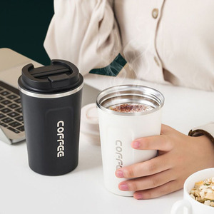 Taza de Café a Prueba de Fugas, Termo de Viaje de 380/510 ml, Termo de Acero Inoxidable Doble, Taza Termo para Café, Té y Agua - Product Image 1