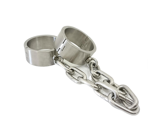 Menottes de cheville en acier inoxydable style rock, étanches, en forme de chaîne, pour bondage, fétichisme BDSM, jouets sexuels - Product Image 2
