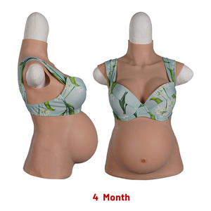 Faux ventre de grossesse réaliste en silicone Eta, simulation de 4/6/9 mois, accessoires pour travestis, faux ventre de grossesse pour accessoires de costume - Product Image 2