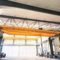 Pont roulant à double poutre de type chinois, à crochet, motorisé, contrôlé par PLC, type NC Wanlong 75-125t, portée 22,5 m, 16 m