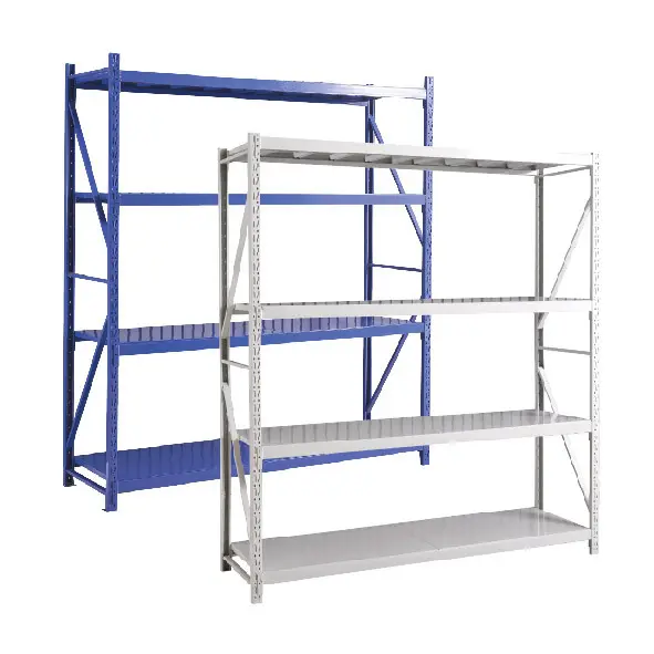 4 scaffale di Stoccaggio Boltless Rivetto Scaffale Impilabile Cremagliera Cremagliera di Alimentari Magazzino Scaffalature In Metallo Rack per Negozi HJQ-204