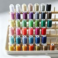 Kit de Fil à Broderie en Polyester 100% de 40 Couleurs, 550 Yards, 120D/2 40WT, Haute Résistance, pour Machine à Broder Domestique et DIY
