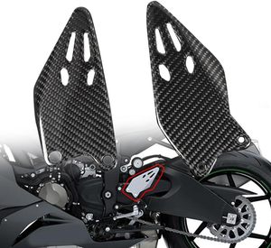Lavitin đánh bóng carbon đen 3K sợi carbon xe máy gác chân tấm bảo vệ chân ZX-6R zx6r - Product Image 2