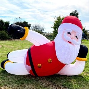 Decoración inflable de Papá Noel para fiestas al aire libre de calidad comercial, modelo publicitario navideño inflable. - Product Image 1