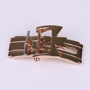 อุปกรณ์เสริมนาฬิกาหนัง <span class=keywords><strong>Jiangshi</strong></span> สายนาฬิกาผีเสื้อพับสองกดปรับสายหนัง20mm - Product Image 4