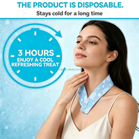 Support Personnaliser Nouveau Design Portable Été Cou Refroidissement Auto Refroidissement Gel Hydrogel Cou Enveloppe pour rendre le corps frais