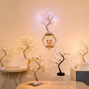 Luci notturne a LED Mini lampada da tavolo per albero di natale ghirlanda di filo di rame luci stringa di fata regali per la camera da letto di casa decorazione natalizia