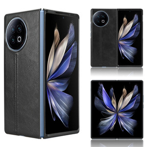 Cuir PU de luxe + coque arrière de téléphone à texture de motif de vache PC pour vivo <span class=keywords><strong>X</strong></span> Fold 2 - Product Image 1