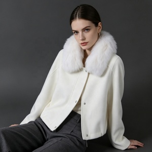 Manteau et veste d'hiver pour femmes de qualité supérieure, vente en gros d'usine Tyan, manteau élégant en cachemire, manteau en fourrure de renard - Product Image 5