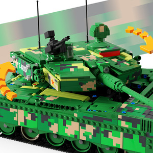 Tegal T4010 Carro armato telecomandato 99A compatibile con i blocchi da costruzione militari <span class=keywords><strong>Lego</strong></span>, giocattolo di grandi dimensioni ad alta difficoltà per età compresa tra 8 e 13 anni - Product Image 3