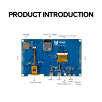Module intelligent ESP32 S3 5 pouces 800*480 RGB TFT LCD écran tactile Ar-duino LVGL WIFI BLe Uart