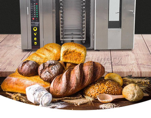 Horno Rotatorio Industrial de Panadería, Diésel, Eléctrico, a Gas, de 64, 16 y 32 Bandejas, para Equipos de Panadería, Precio - Product Image 4