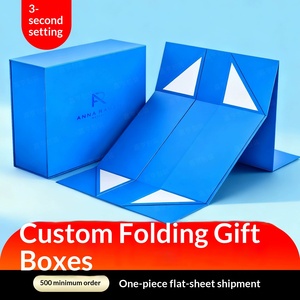 Custom One-Piece Foldable <b>Gift</b> <b>Box</b> with Flip Lid, Seamless Paper Packaging - Product Image 3