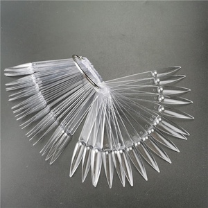 50 Pc Fan Shaped 50 Dicas Prática Swatch <span class=keywords><strong>Color</strong></span> <span class=keywords><strong>Chart</strong></span> Natural Claro Branco Preto Transparente Prego Tip Display - Product Image 3