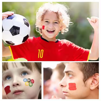 AKIA vente en gros kits de peinture de visage de football personnalisés fournitures maquillage peinture de visage à base d'eau pour les fans de sport