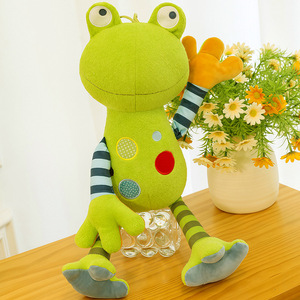 Peluche di Rana Verde Pregiato Personalizzato all'Ingrosso, Morbido e Originale, con Gambe Lunghe, Creativo, Seduto - Product Image 3