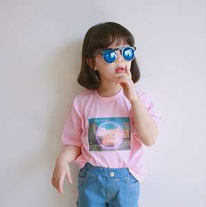 T-shirt imprimé en coton pour boutique de vente en gros en ligne - Product Image 3