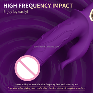 Doppio Silicone ricaricabile coniglio vibratore bacchetta per le donne G-Spot clitoride massaggio vaginale vibratore - Product Image 6